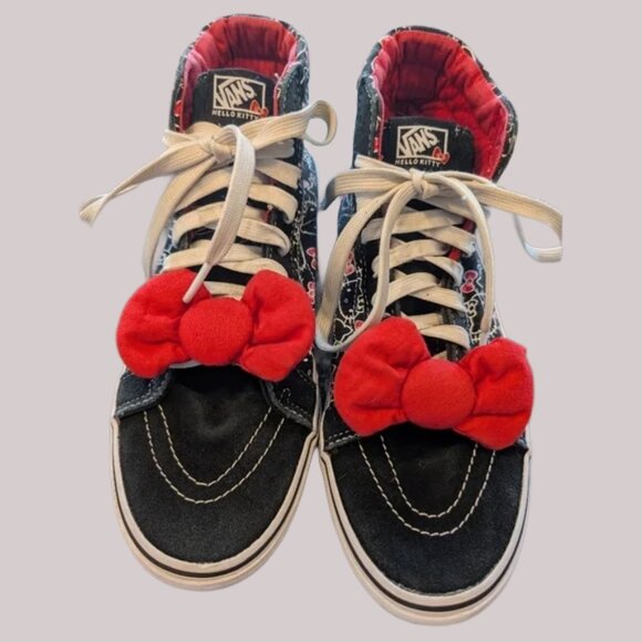 VANS X HELLO KITTY White Sanrio Anime SK8 HI Old Skool Size 10 - Picture 1 of 5